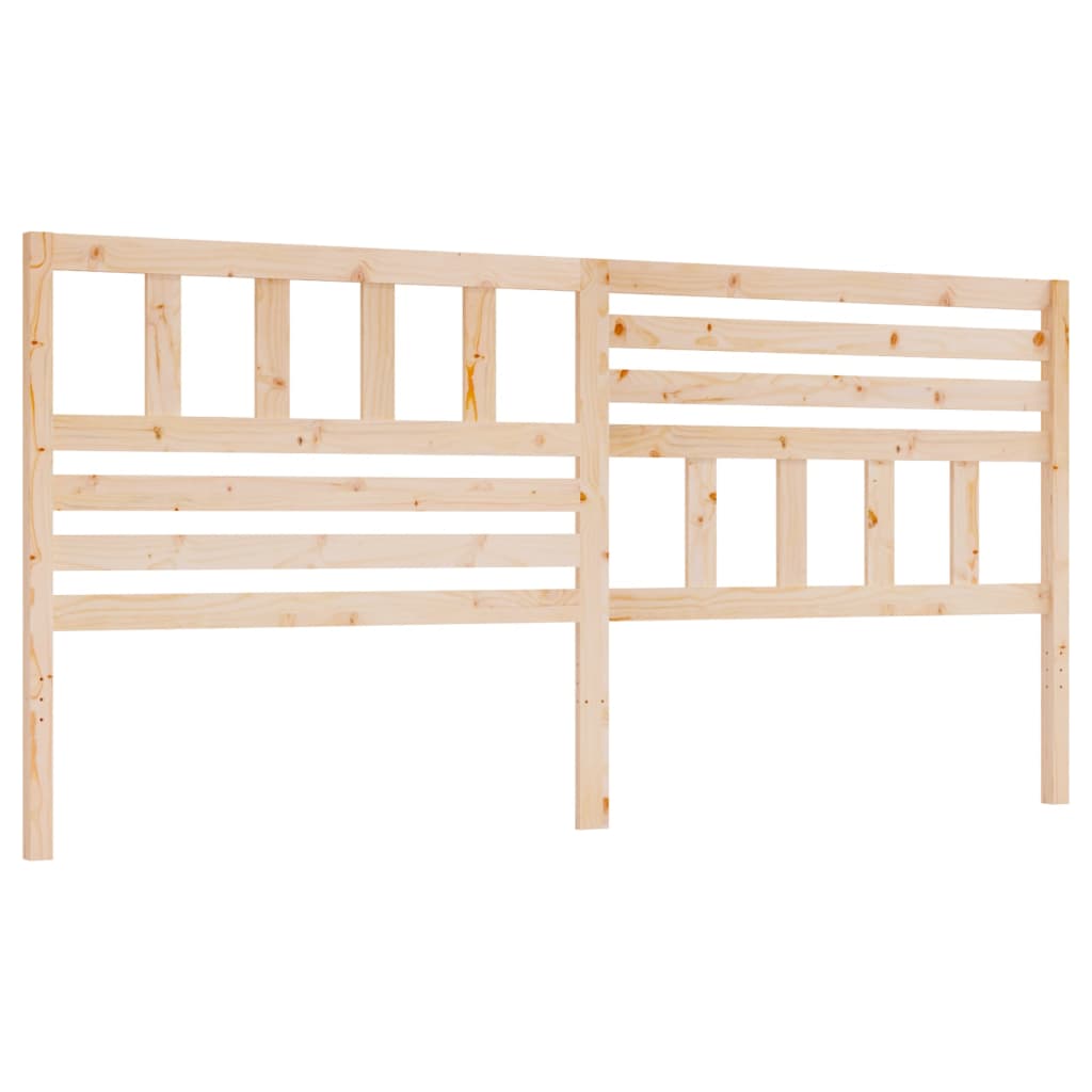sengegærde 206x4x100 cm massivt fyrretræ