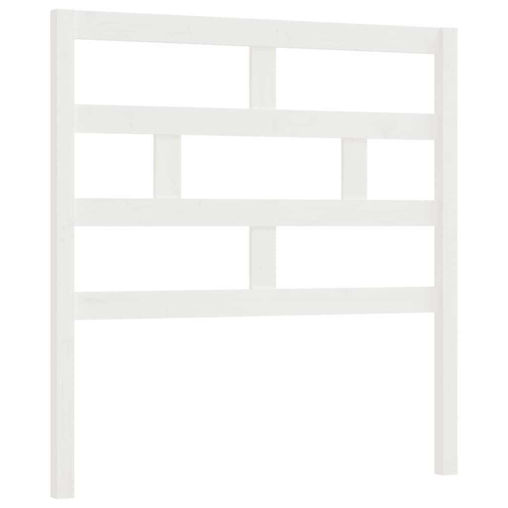 sengegærde 81x4x100 cm massivt fyrretræ hvid