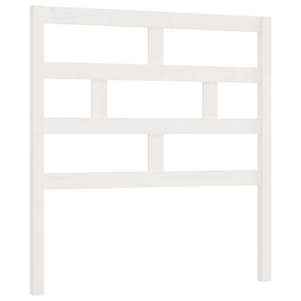 sengegærde 96x4x100 cm massivt fyrretræ hvid