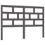 sengegærde 126x4x100 cm massivt fyrretræ grå