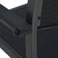 spisebordssæt til haven 5 dele sort