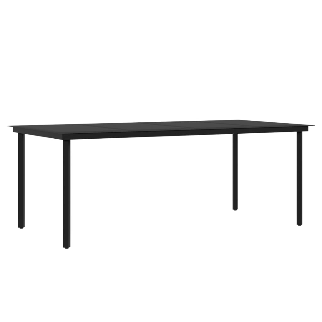 spisebordssæt til haven 9 dele med hynder polyrattan og glas