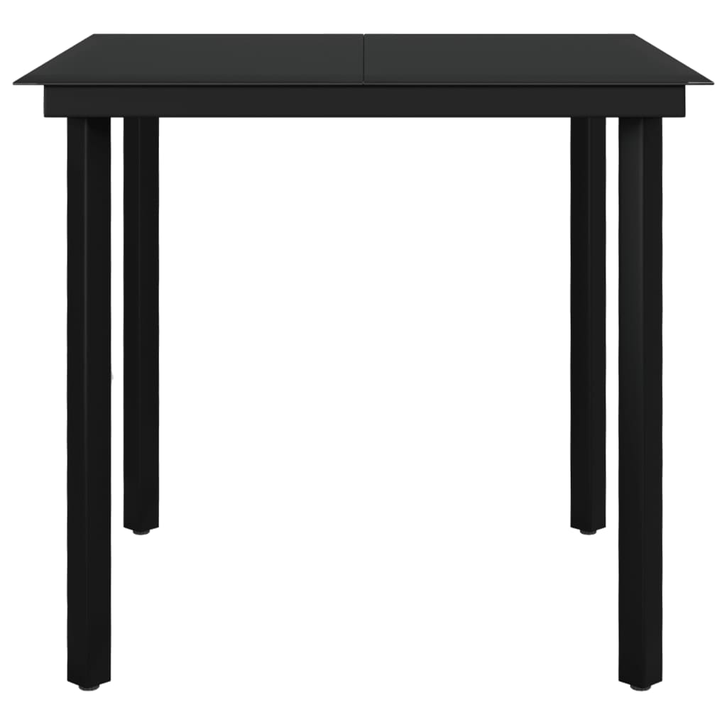 spisebordssæt til haven 3 dele med hynder polyrattan og glas