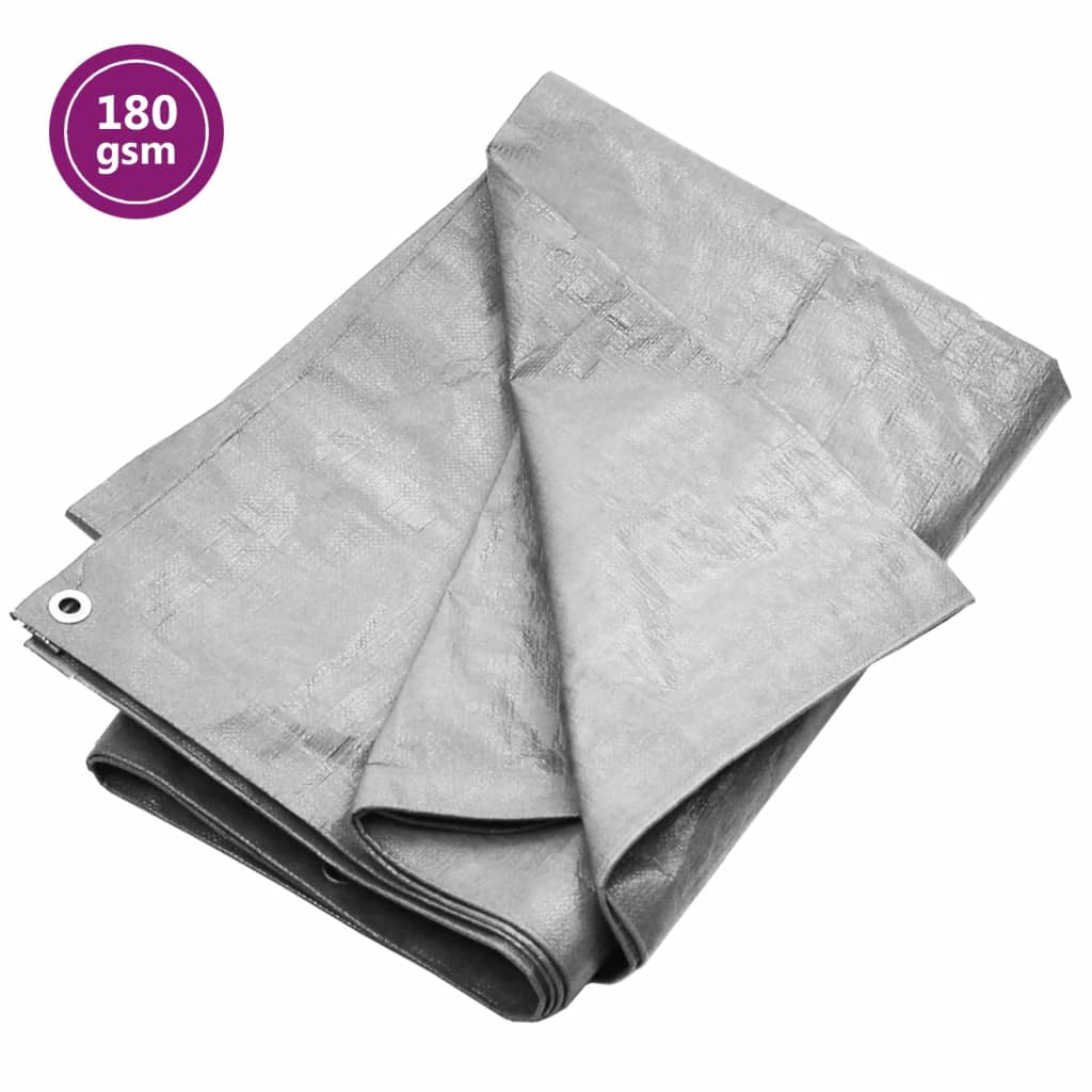presenning 3x4 m 180 g/m² HDPE grå