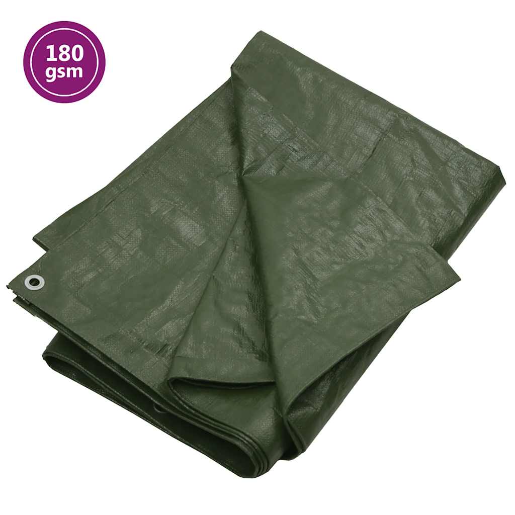 presenning 8x8 m 180 g/m² HDPE grøn