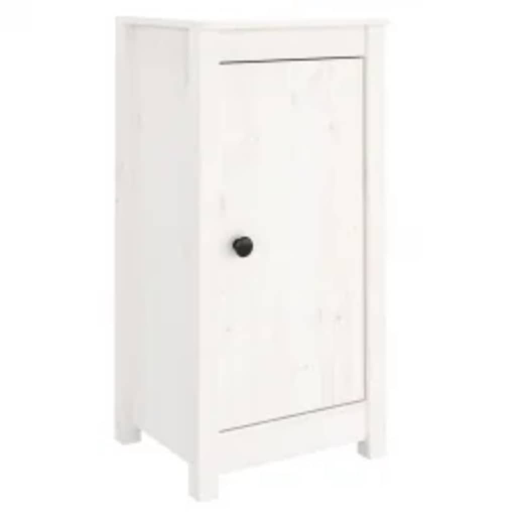 skænke 2 stk. 39x35x80 cm massivt fyrretræ hvid