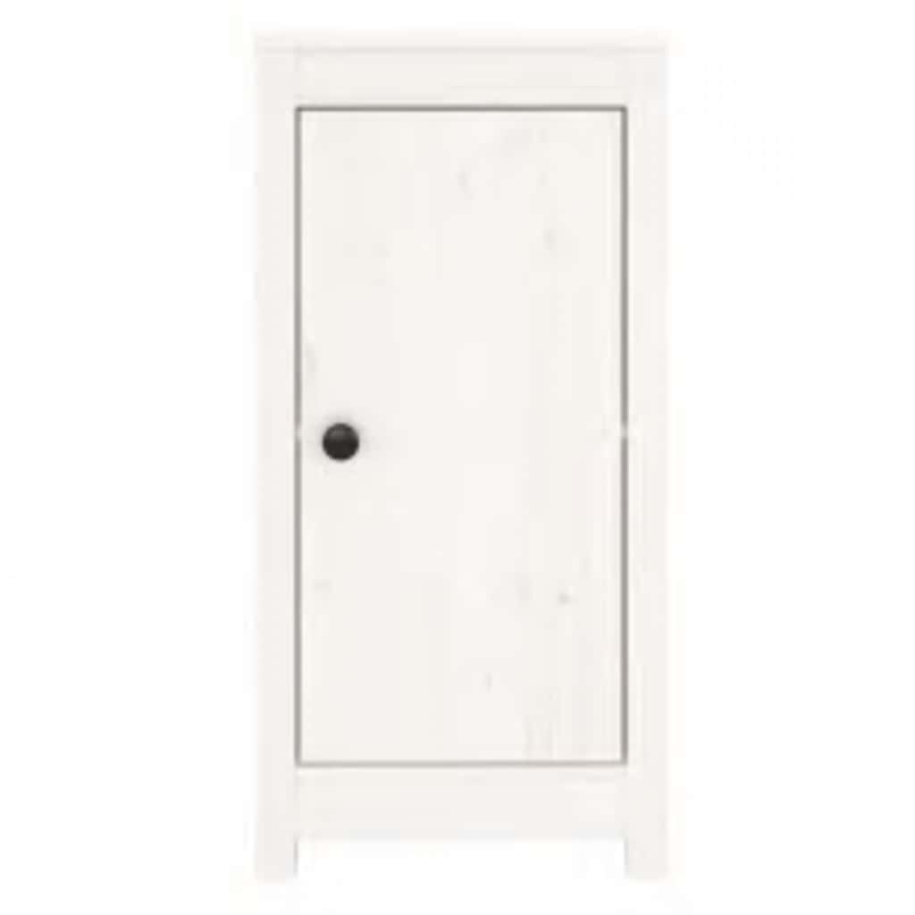 skænke 2 stk. 39x35x80 cm massivt fyrretræ hvid