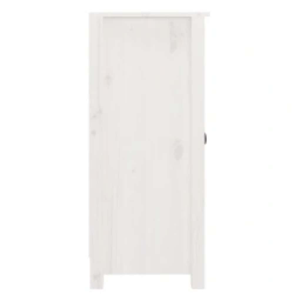 skænke 2 stk. 39x35x80 cm massivt fyrretræ hvid