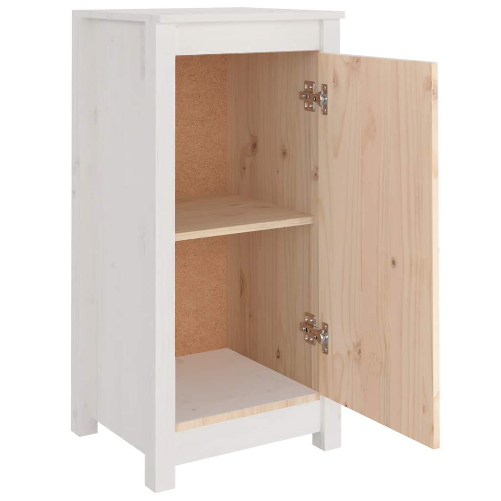 skænke 2 stk. 39x35x80 cm massivt fyrretræ hvid