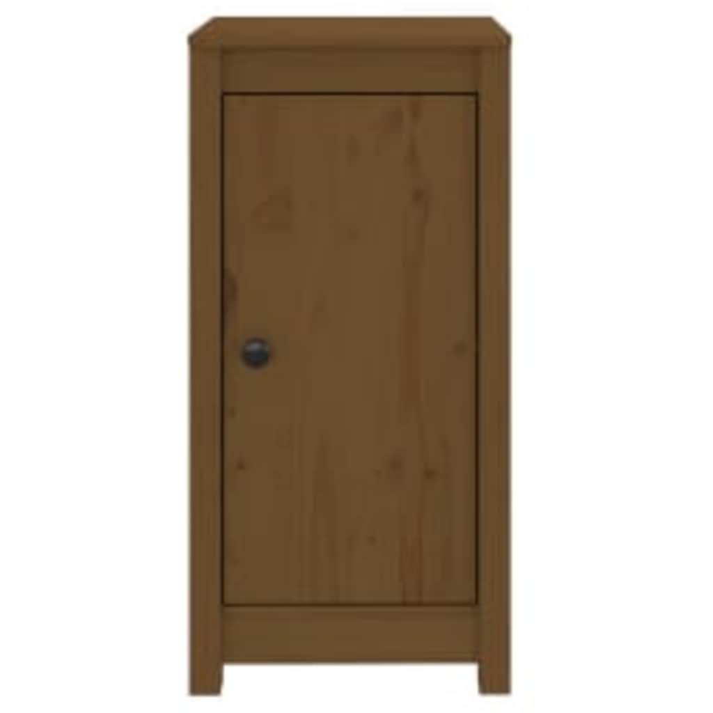 skænke 2 stk. 39x35x80 cm massivt fyrretræ gyldenbrun