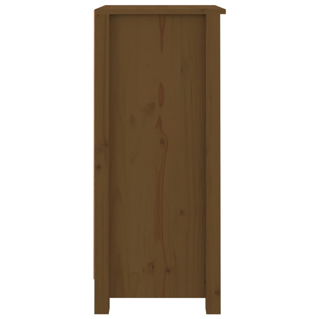 skænke 2 stk. 40x35x80 cm massivt fyrretræ gyldenbrun