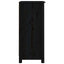 skænke 2 stk. 40x35x80 cm massivt fyrretræ sort