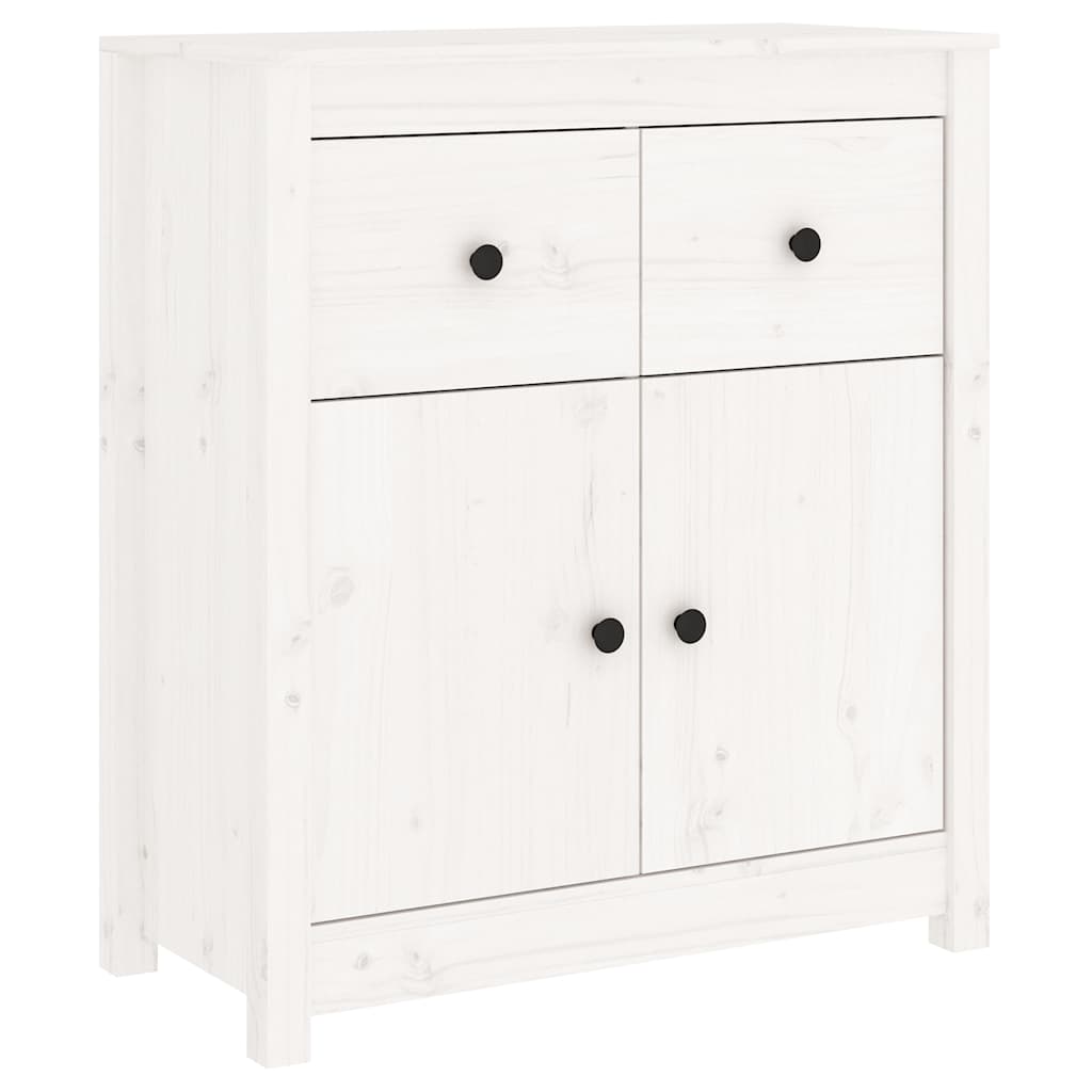skænk 70x35x80 cm massivt fyrretræ hvid