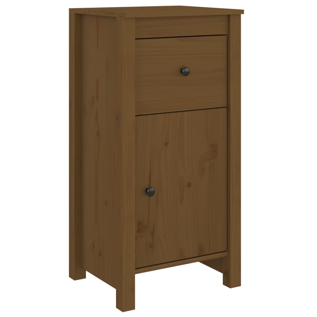 skænke 2 stk. 40x35x80 cm massivt fyrretræ gyldenbrun