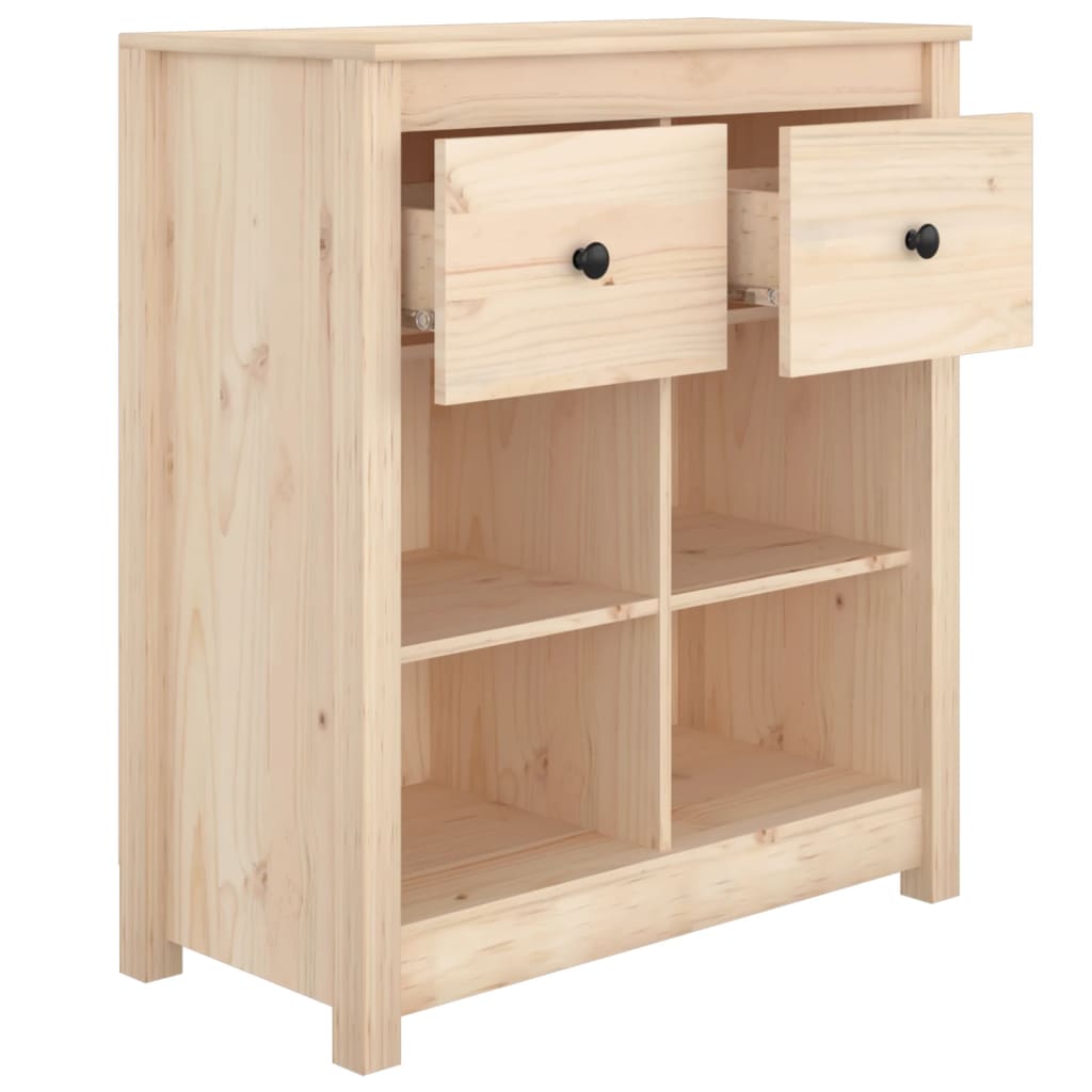 skænk 70x35x80 cm massivt fyrretræ