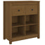 skænk 70x35x80 cm massivt fyrretræ gyldenbrun