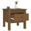 sideborde 2 stk. 40x40x39 cm massivt fyrretræ gyldenbrun