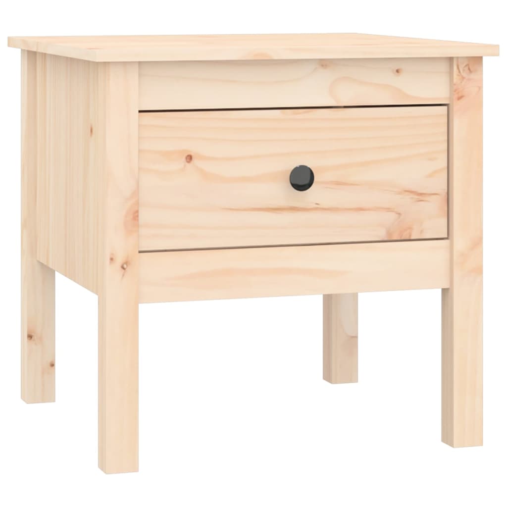 sidebord 50x50x49 cm massivt fyrretræ