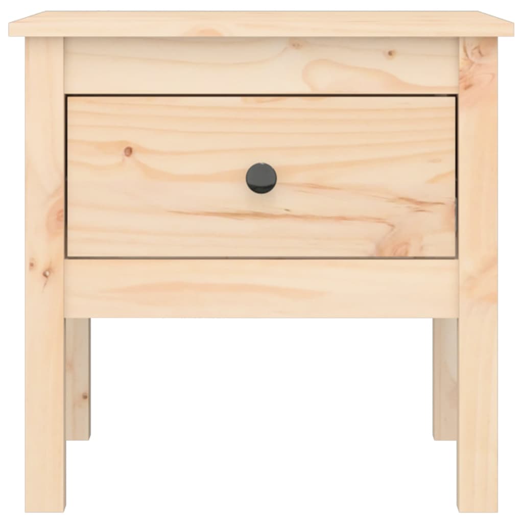 sidebord 50x50x49 cm massivt fyrretræ