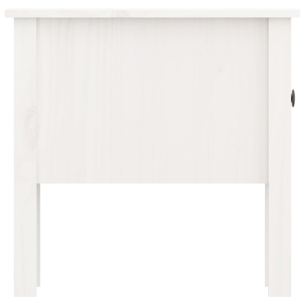 sideborde 2 stk. 50x50x49 cm massivt fyrretræ hvid