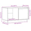 tv-bord 74x35x44 cm massivt fyrretræ
