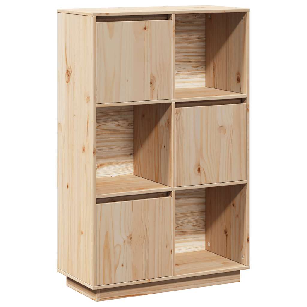 højskab 74x35x117 cm massivt fyrretræ