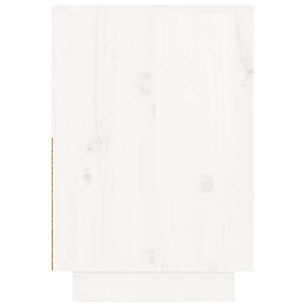 sengeborde 2 stk. 60x34x51 cm massivt fyrretræ hvid