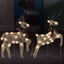 julerensdyr 2 stk. 40 LED'er guldfarvet