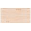 bordplade til badeværelse 100x50x1,5 cm massivt træ ubehandlet