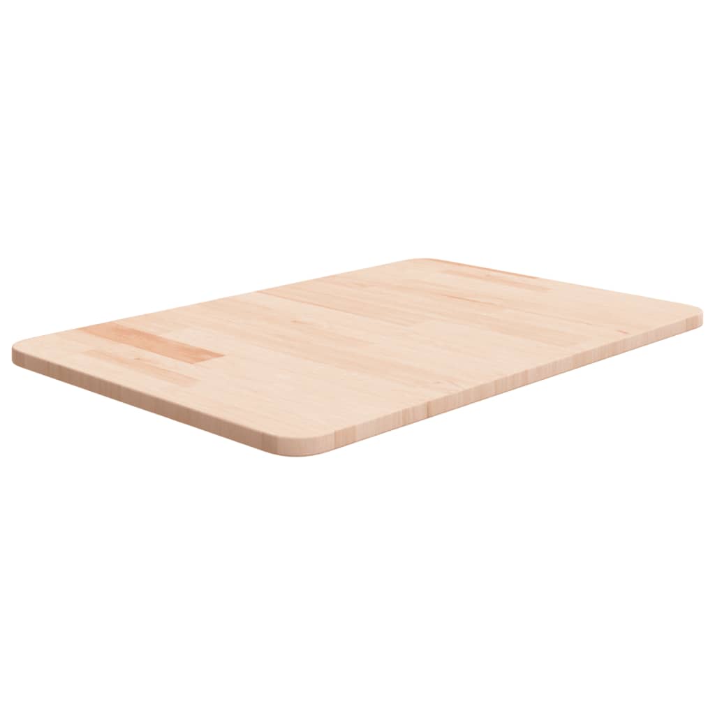 bordplade til badeværelse 60x40x1,5 cm massivt træ ubehandlet