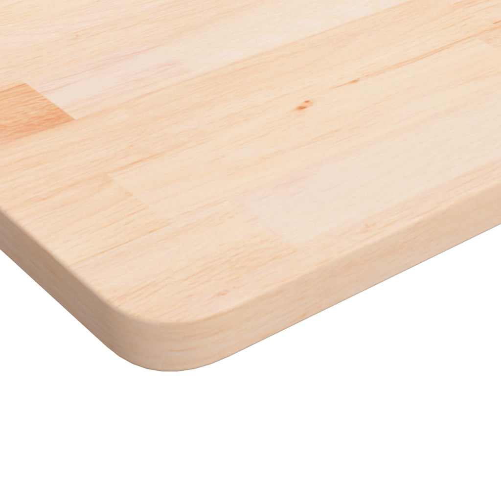 firkantet bordplade 60x60x2,5 cm ubehandlet massivt egetræ