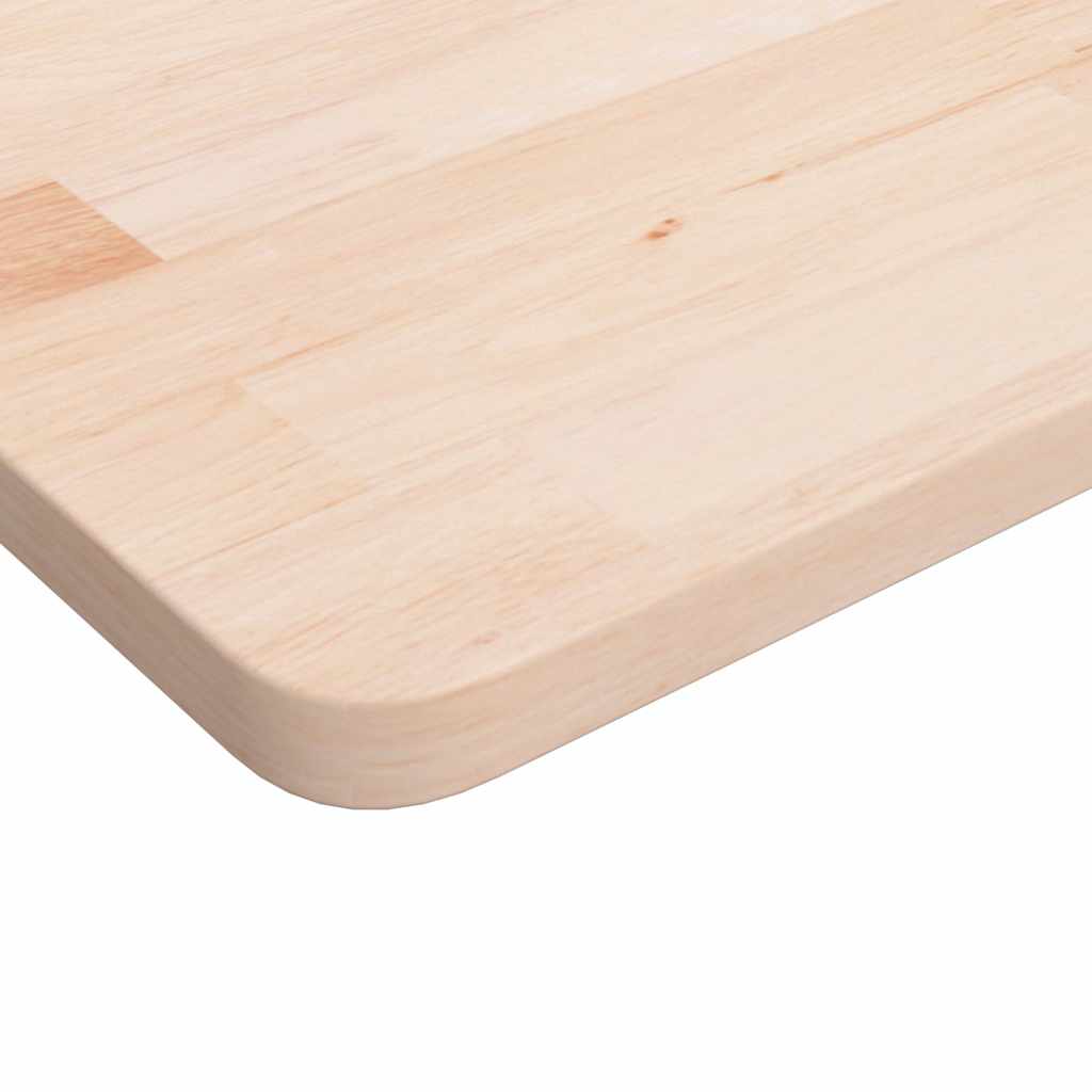 bordplade til badeværelse 100x60x2,5 cm massivt træ ubehandlet