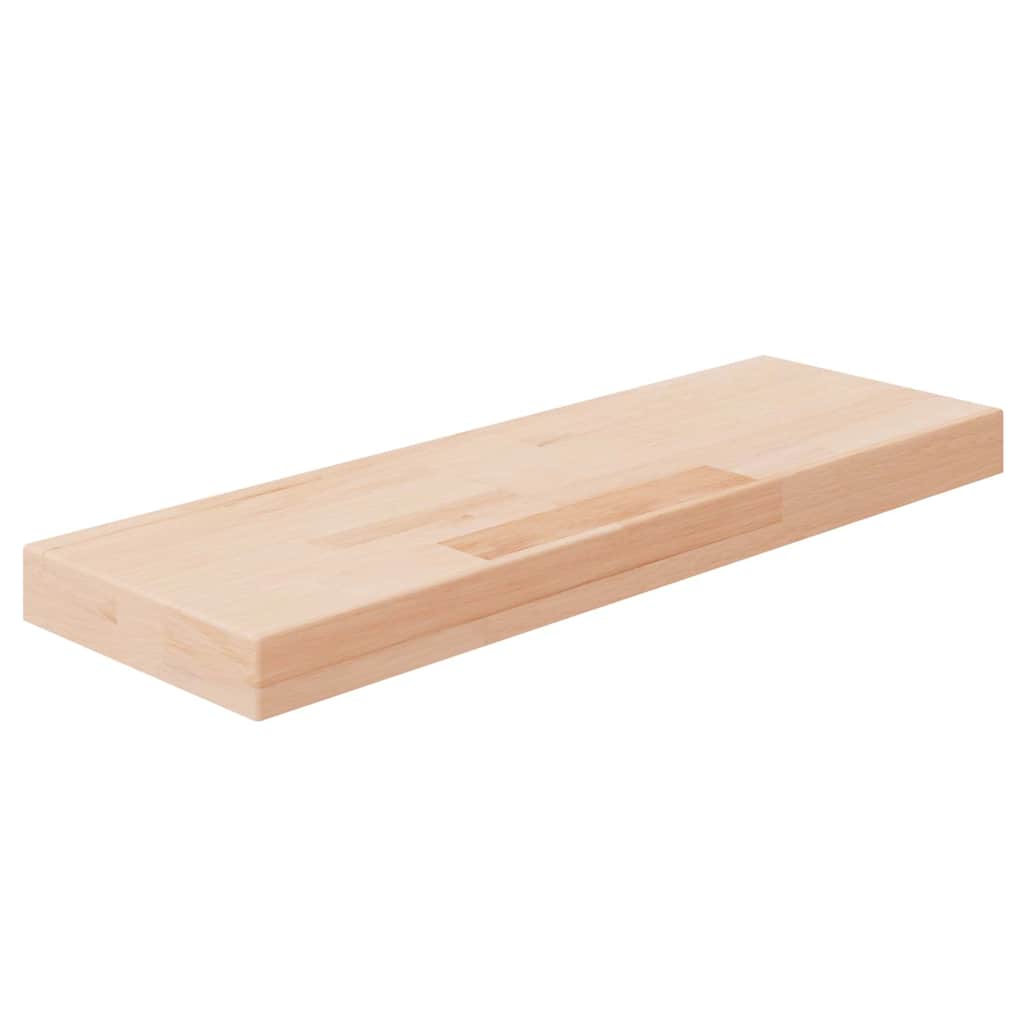 hyldeplade 60x20x4 cm ubehandlet massivt egetræ