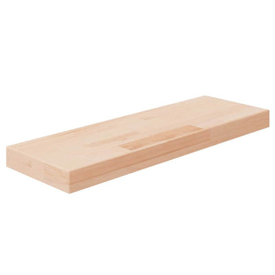 hyldeplade 60x20x4 cm ubehandlet massivt egetræ
