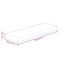 hyldeplade 60x20x4 cm ubehandlet massivt egetræ