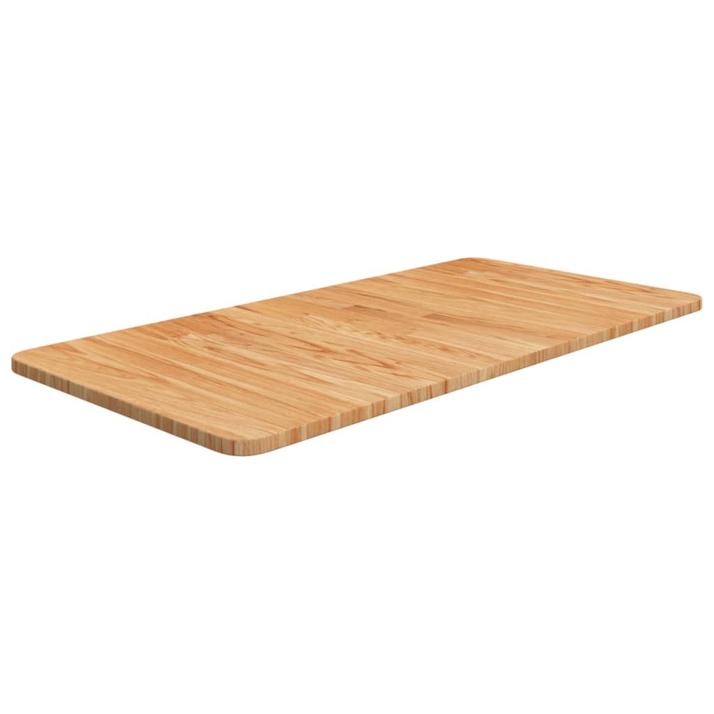 bordplade til badeværelse 80x40x1,5 cm massivt træ lysebrun