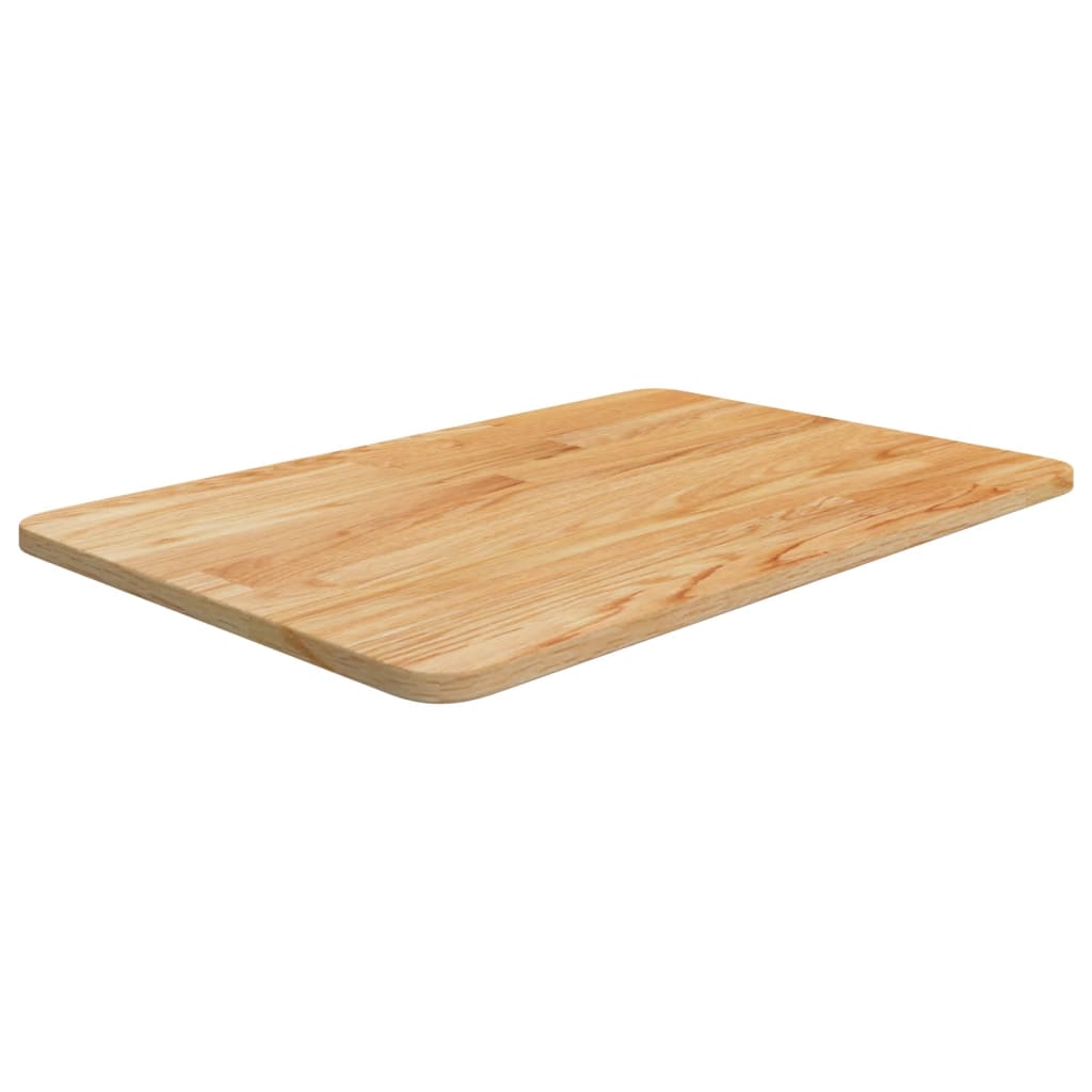 bordplade til badeværelse 60x40x1,5 cm massivt træ lysebrun