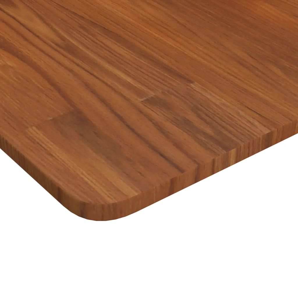 bordplade til badeværelse 80x40x1,5 cm massivt træ mørkebrun