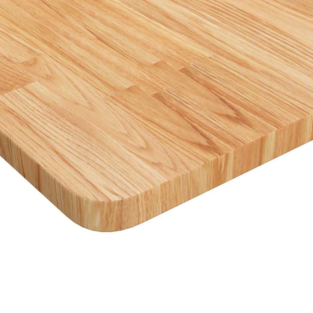bordplade til badeværelse 100x60x2,5 cm massivt træ lysebrun
