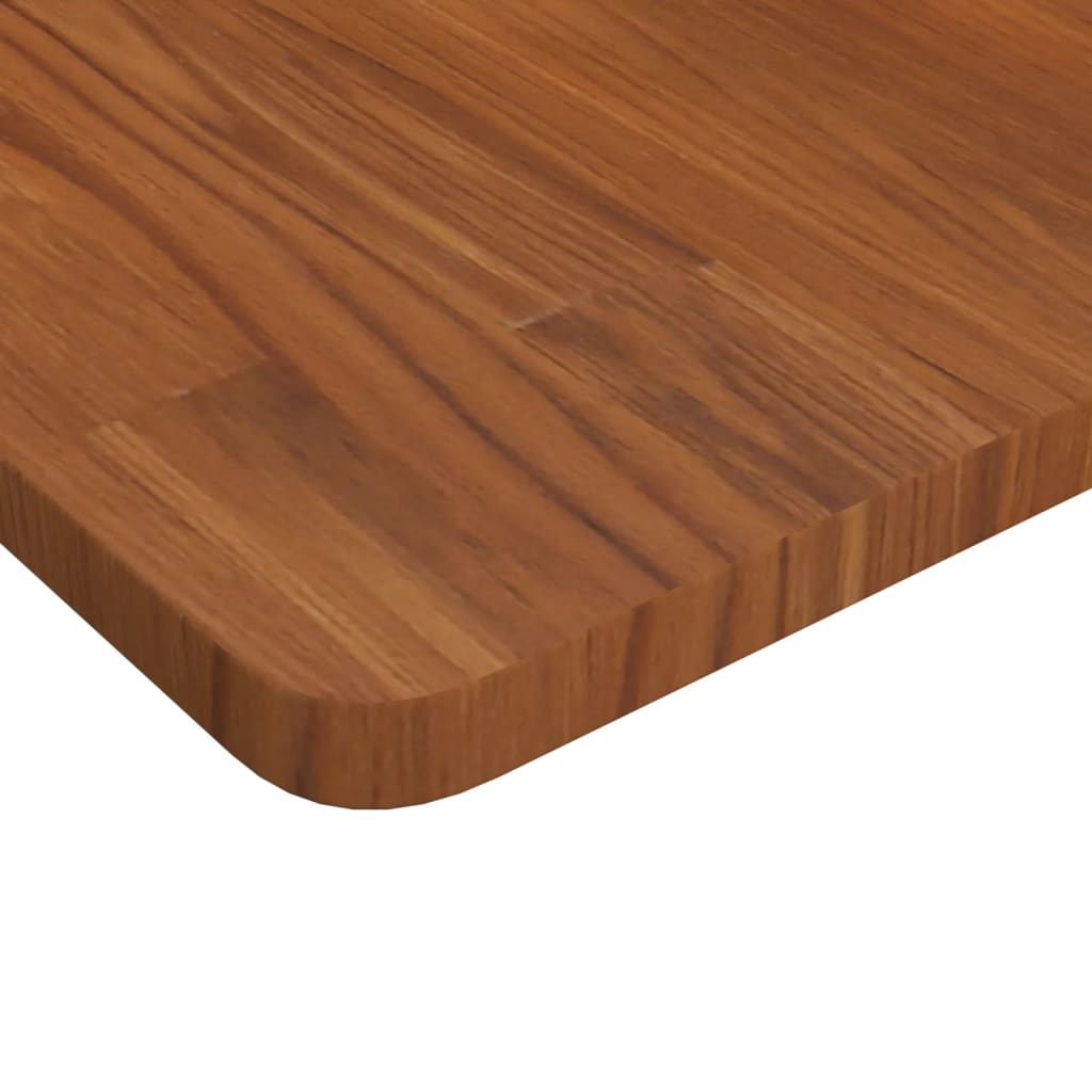 bordplade til badeværelse 80x40x2,5 cm massivt træ mørkebrun