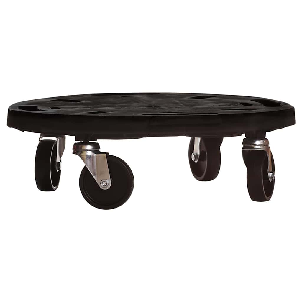 plantevogn med hjul 40 cm i diameter 275 kg sort