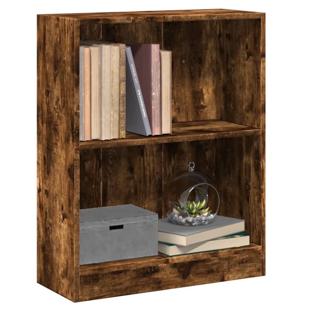 bogreol 60x24x76 cm konstrueret træ sonoma-egetræsfarve