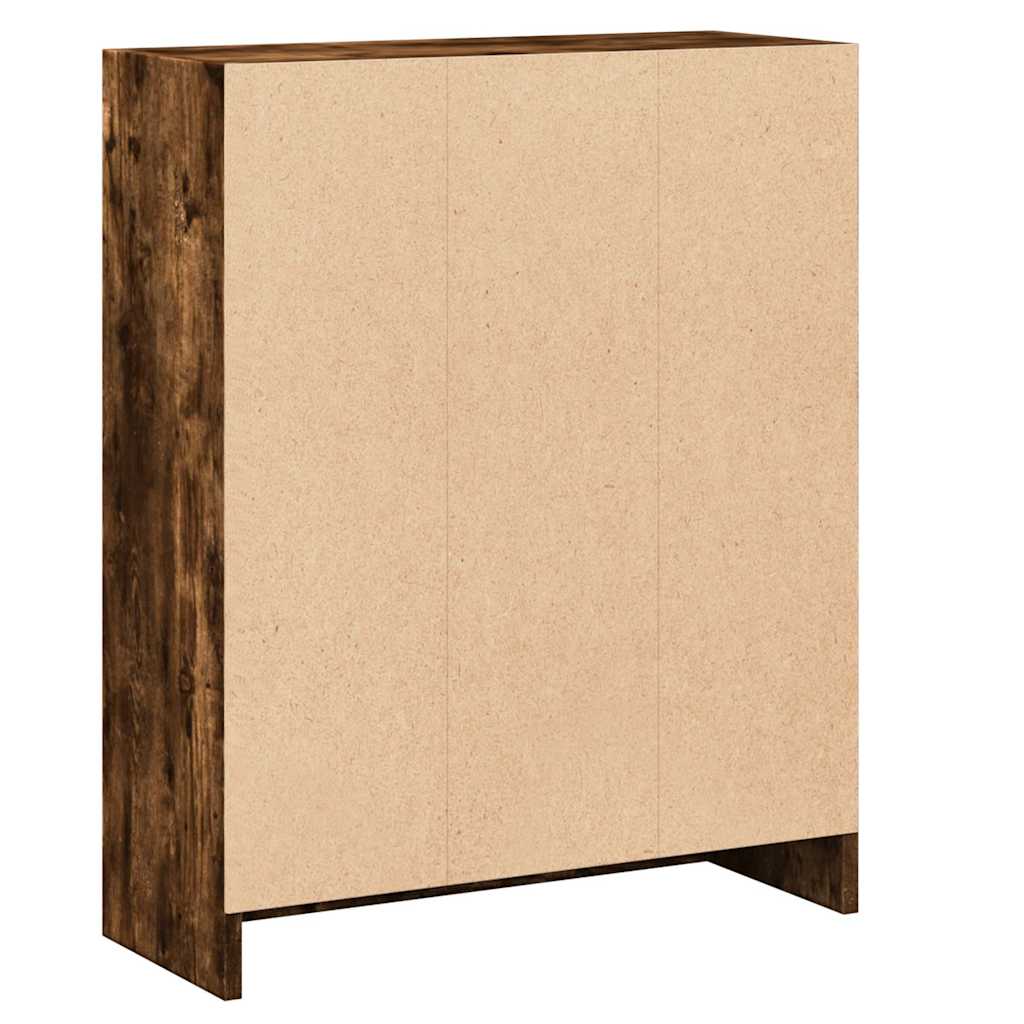 bogreol 60x24x76 cm konstrueret træ sonoma-egetræsfarve