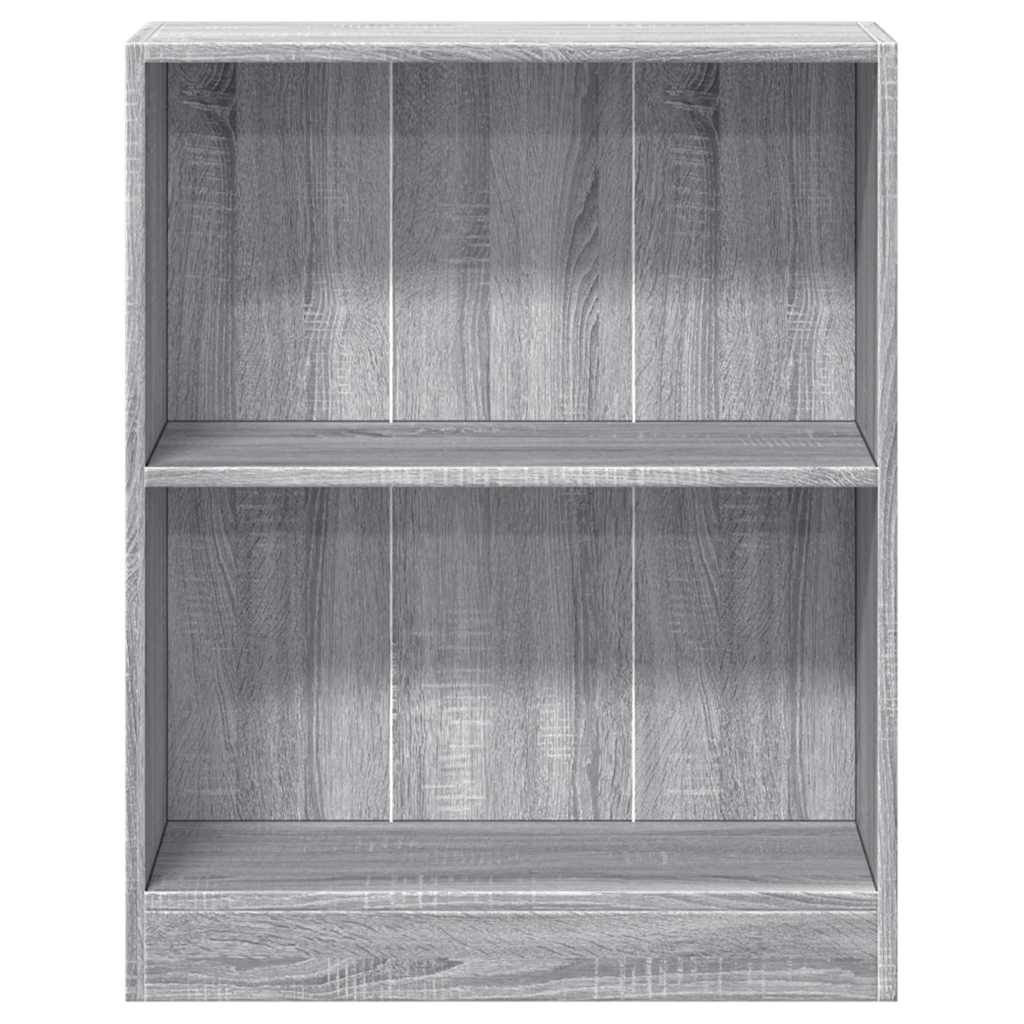 bogreol 60x24x76 cm konstrueret træ grå sonoma-eg