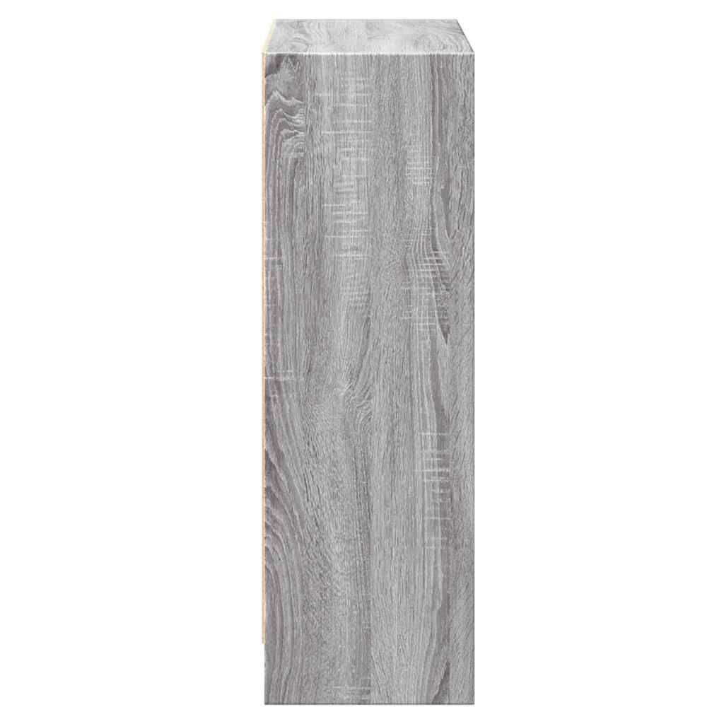 bogreol 60x24x76 cm konstrueret træ grå sonoma-eg