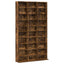 reol 102x23x177,5 cm konstrueret træ røget egetræsfarve