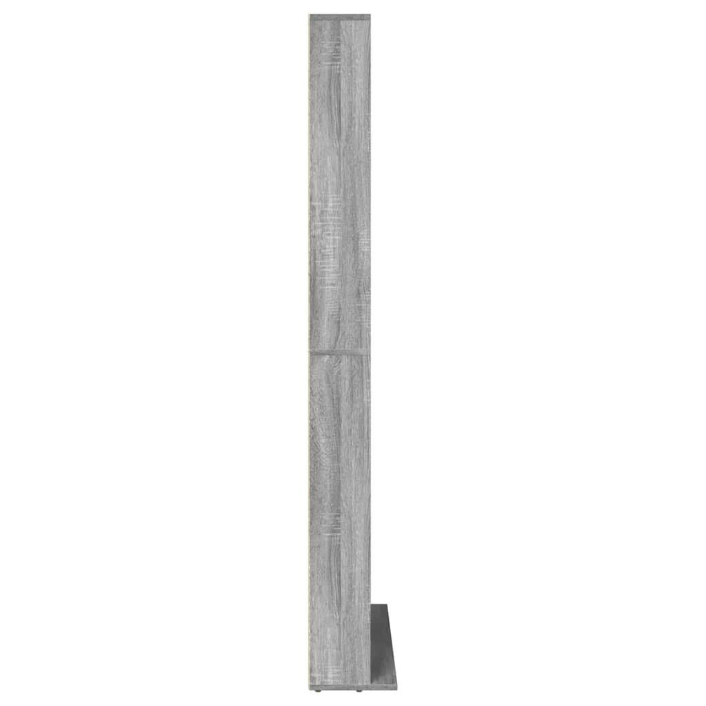 reol 102x23x177,5 cm konstrueret træ grå sonoma-eg