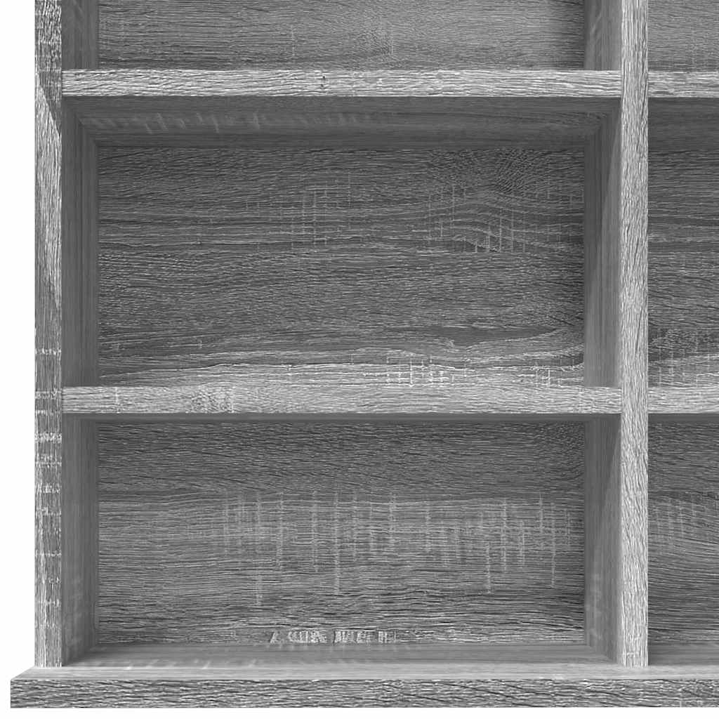 reol 102x23x177,5 cm konstrueret træ grå sonoma-eg