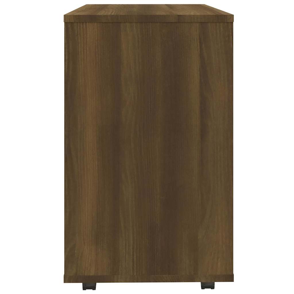 sidebord 70x35x60,5 cm konstrueret træ brun egetræsfarve