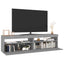 tv-borde 2 stk. med LED-lys 75x35x40 cm grå sonoma-eg